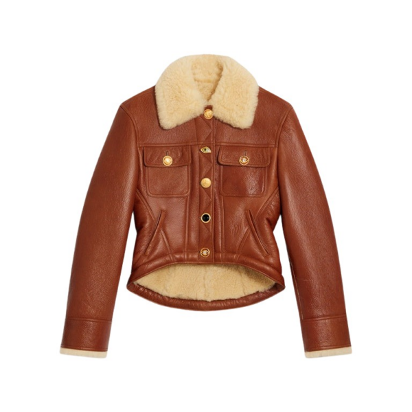 Schiaparelli Aviator Shearling Jacket Jackets in Schiaparelli Authentic Luxury Fashion at Coveti