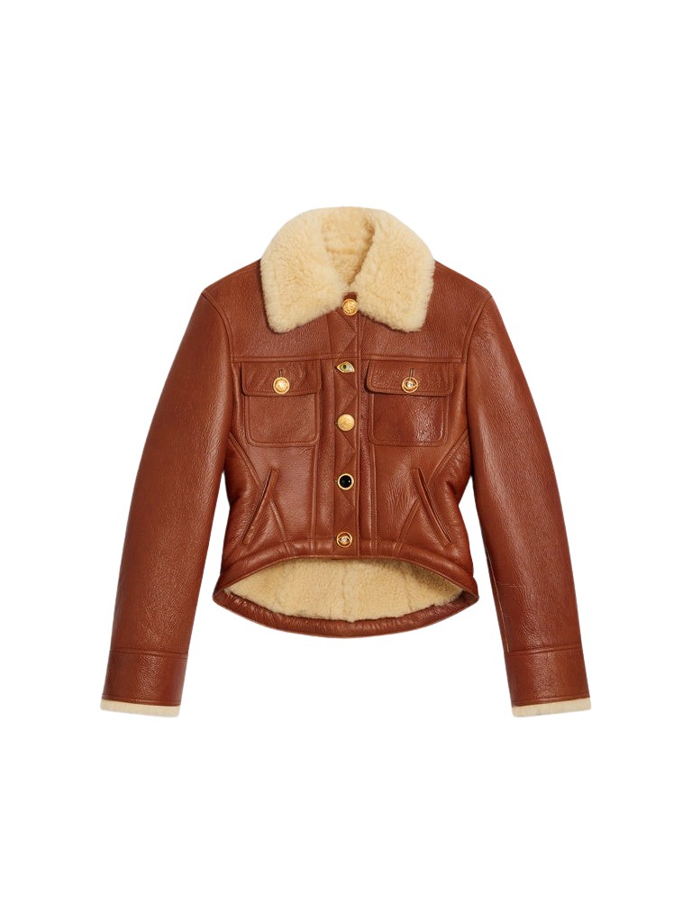 Schiaparelli Aviator Shearling Jacket Jackets in Schiaparelli Authentic Luxury Fashion at Coveti