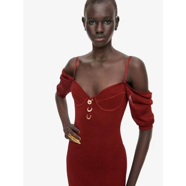 Schiaparelli Balconette Dress Dresses in Schiaparelli Authentic Luxury Fashion at Coveti