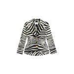 Schiaparelli Basque Zebra Jacket Jackets in Schiaparelli Authentic Luxury Fashion at Coveti