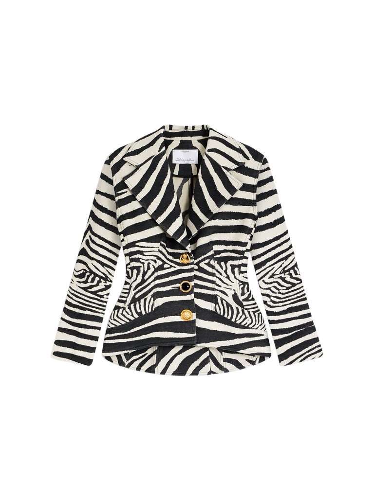 Schiaparelli Basque Zebra Jacket
