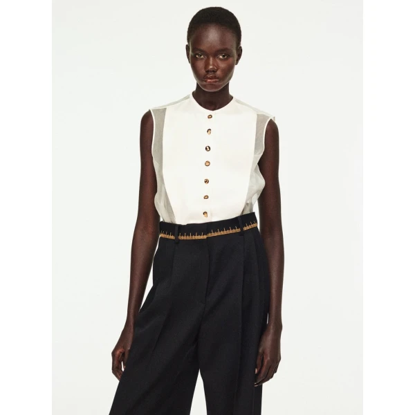 Schiaparelli Bib Top Tops in Schiaparelli Authentic Luxury Fashion at Coveti