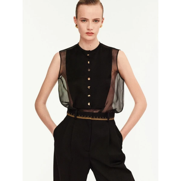 Schiaparelli Bib Top Tops in Schiaparelli Authentic Luxury Fashion at Coveti