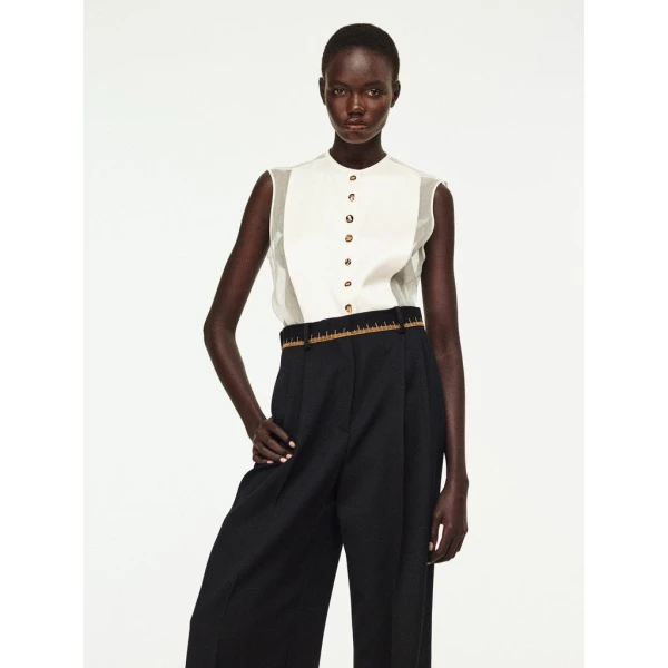 Schiaparelli Bib Top Tops in Schiaparelli Authentic Luxury Fashion at Coveti