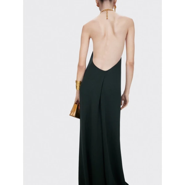Schiaparelli Bijou Necklace Halterneck Jumpsuit Jumpsuit in Schiaparelli Authentic Luxury Fashion at Coveti