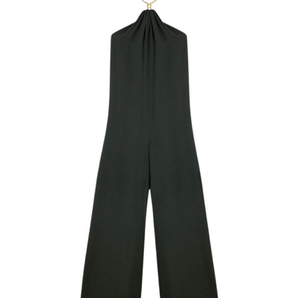 Schiaparelli Bijou Necklace Halterneck Jumpsuit Jumpsuit in Schiaparelli Authentic Luxury Fashion at Coveti