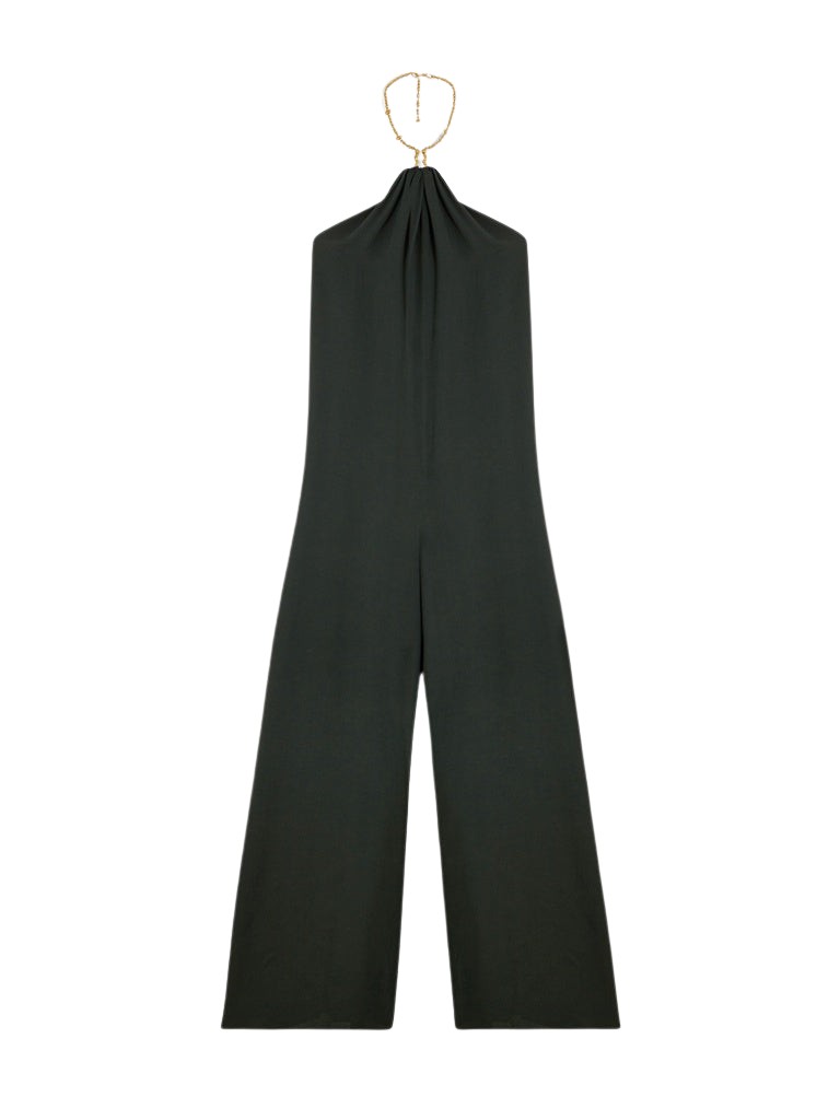 Schiaparelli Bijou Necklace Halterneck Jumpsuit