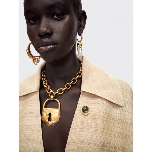 Schiaparelli Bijoux Buttons Cape Tops in Schiaparelli Authentic Luxury Fashion at Coveti
