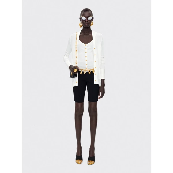 Schiaparelli Bijoux Buttons Cardigan Knitwear in Schiaparelli Authentic Luxury Fashion at Coveti