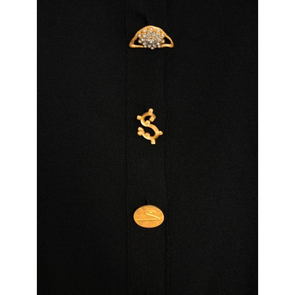 Schiaparelli Bijoux Buttons Cardigan Knitwear in Schiaparelli Authentic Luxury Fashion at Coveti