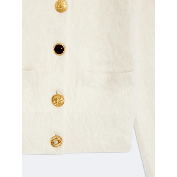 Schiaparelli Bijoux Buttons Cardigan Knitwear in Schiaparelli Authentic Luxury Fashion at Coveti