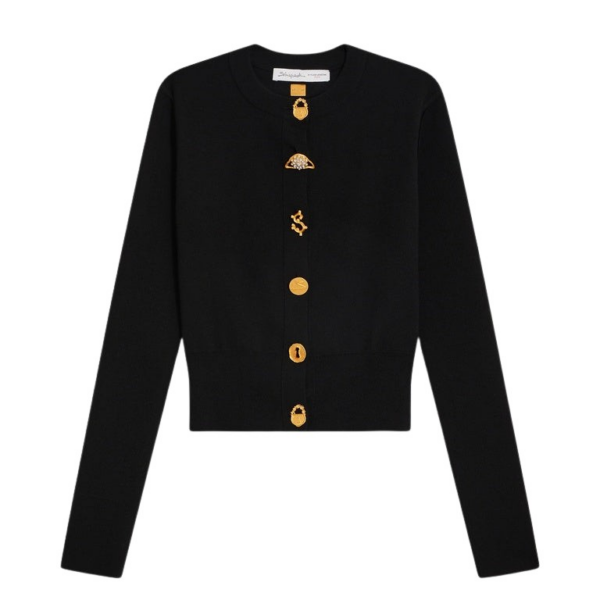 Schiaparelli Bijoux Buttons Cardigan Knitwear in Schiaparelli Authentic Luxury Fashion at Coveti