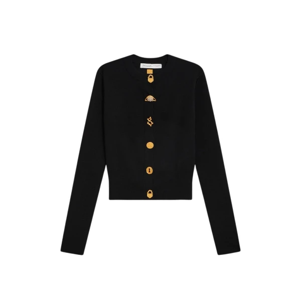 Schiaparelli Bijoux Buttons Cardigan Knitwear in Schiaparelli Authentic Luxury Fashion at Coveti