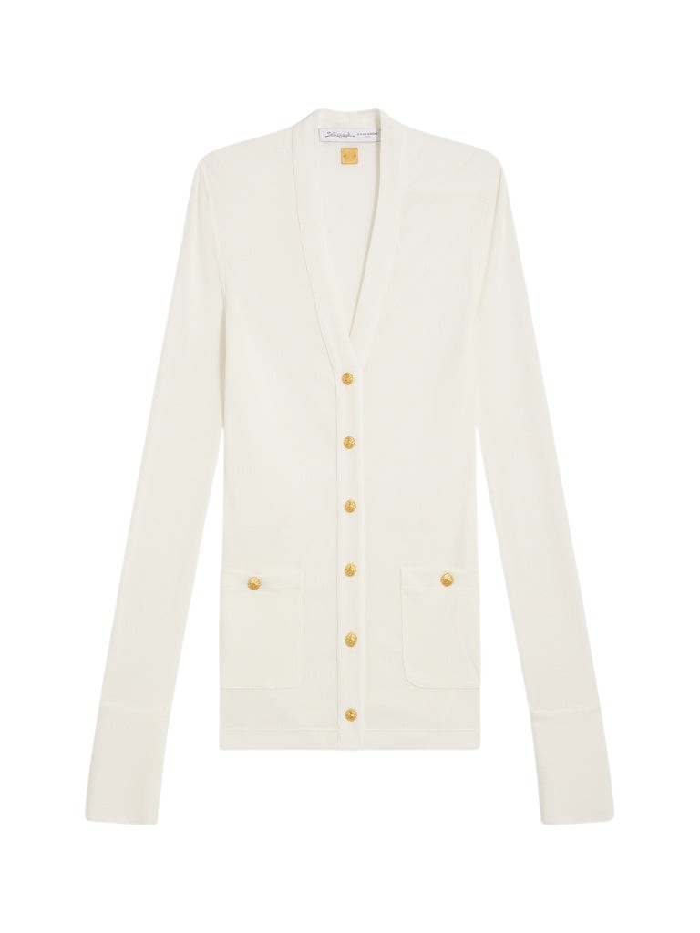 Schiaparelli Bijoux Buttons Cardigan Knitwear in Schiaparelli Authentic Luxury Fashion at Coveti