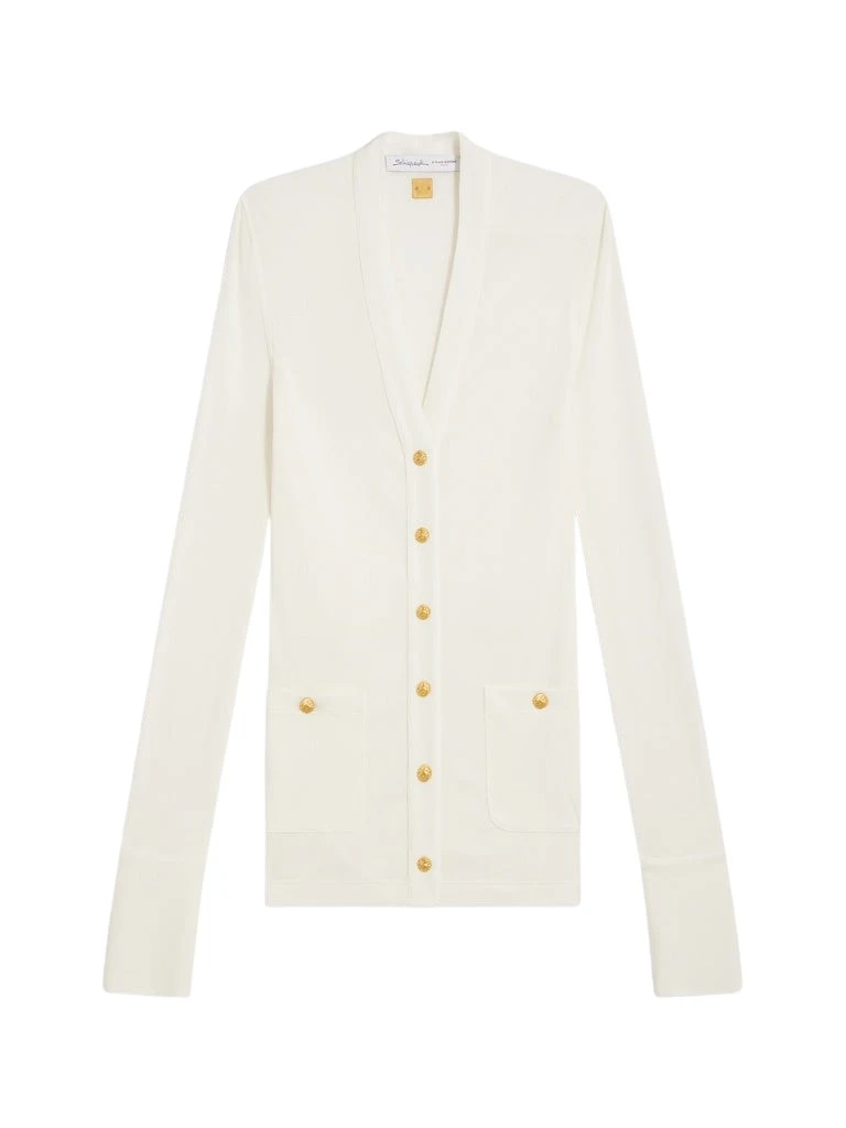 Schiaparelli-Bijoux-Buttons-Cardigan-757828_nobg Schiaparelli Bijoux Buttons Cardigan Knitwear in Schiaparelli Authentic Luxury Fashion at Coveti