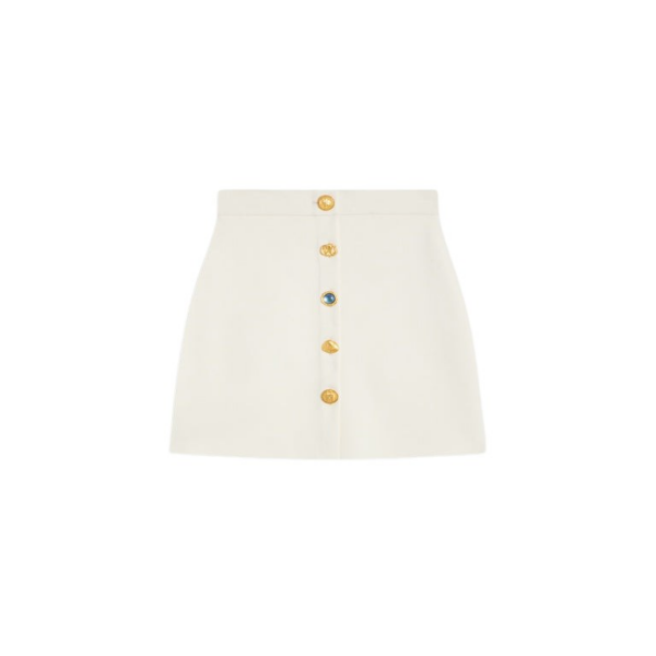 Schiaparelli Bijoux Buttons Miniskirt Skirts in Schiaparelli Authentic Luxury Fashion at Coveti