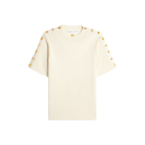 Schiaparelli Bijoux Buttons Sweater Knitwear in Schiaparelli Authentic Luxury Fashion at Coveti