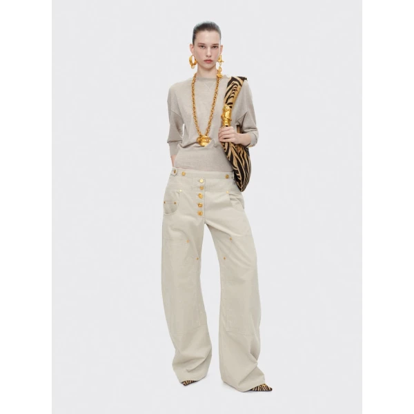 Schiaparelli Bijoux Buttons Sweatshirt Knitwear in Schiaparelli Authentic Luxury Fashion at Coveti