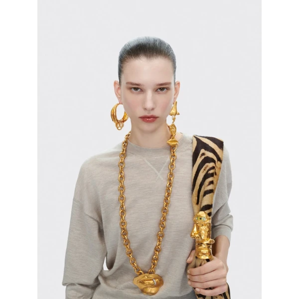 Schiaparelli Bijoux Buttons Sweatshirt Knitwear in Schiaparelli Authentic Luxury Fashion at Coveti