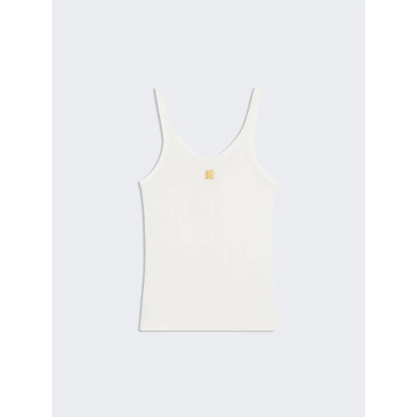 Schiaparelli Bijoux Buttons Tank Top Tops in Schiaparelli Authentic Luxury Fashion at Coveti
