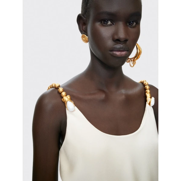 Schiaparelli Bijoux Straps Tank Top Tops in Schiaparelli Authentic Luxury Fashion at Coveti