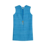 Schiaparelli Blue Tussah Sleeveless Dress Dresses in Schiaparelli Authentic Luxury Fashion at Coveti
