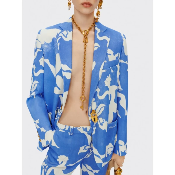 Schiaparelli Bodies Padlock Jacket Jackets in Schiaparelli Authentic Luxury Fashion at Coveti