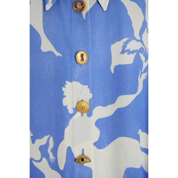 Schiaparelli Bodies Shirt Dress Dresses in Schiaparelli Authentic Luxury Fashion at Coveti