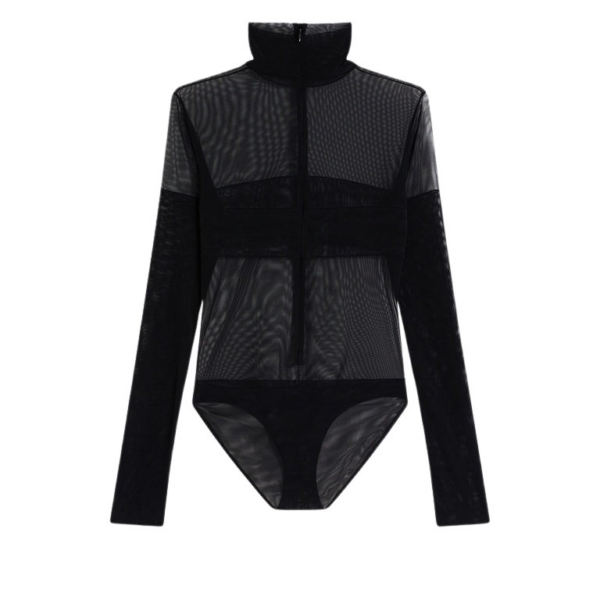 Schiaparelli Body Double Mesh Bodysuit in Schiaparelli Authentic Luxury Fashion at Coveti