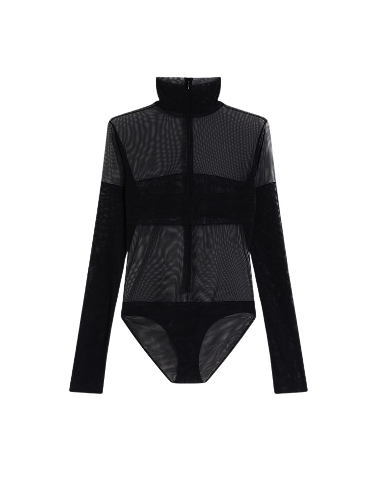 Schiaparelli Body Double Mesh Bodysuit in Schiaparelli Authentic Luxury Fashion at Coveti