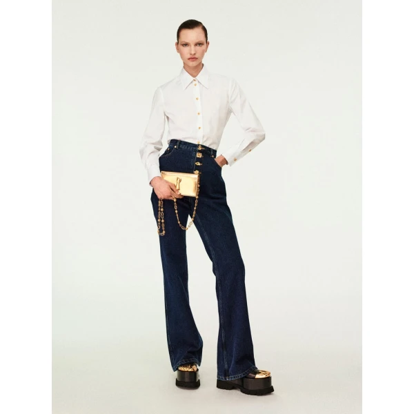 Schiaparelli Bootcut Jeans Pants in Schiaparelli Authentic Luxury Fashion at Coveti