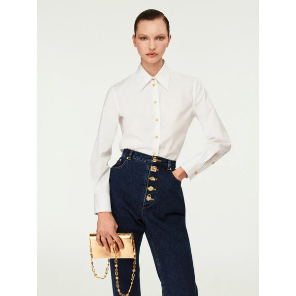 Schiaparelli Bootcut Jeans Pants in Schiaparelli Authentic Luxury Fashion at Coveti