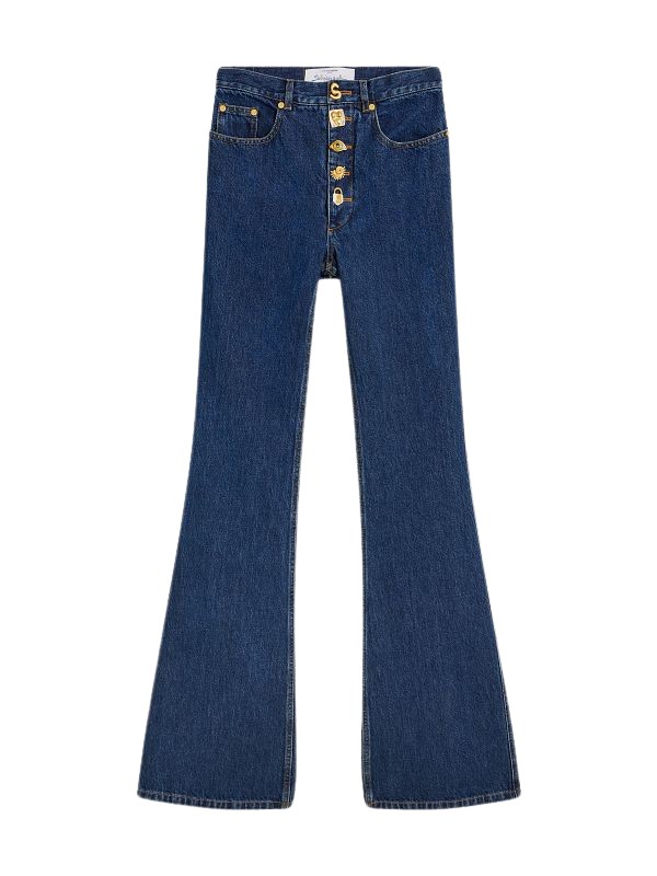 Schiaparelli Bootcut Jeans Pants in Schiaparelli Authentic Luxury Fashion at Coveti
