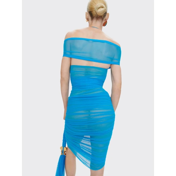 Schiaparelli Braided Ballerina Neckline Dress Dresses in Schiaparelli Authentic Luxury Fashion at Coveti