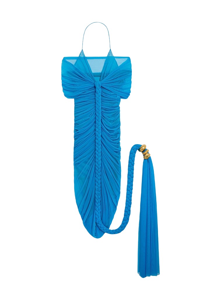 Schiaparelli Braided Ballerina Neckline Dress