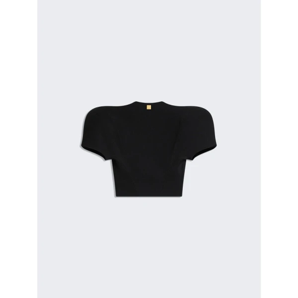 Schiaparelli Broad Shoulder Cardigan Knitwear in Schiaparelli Authentic Luxury Fashion at Coveti