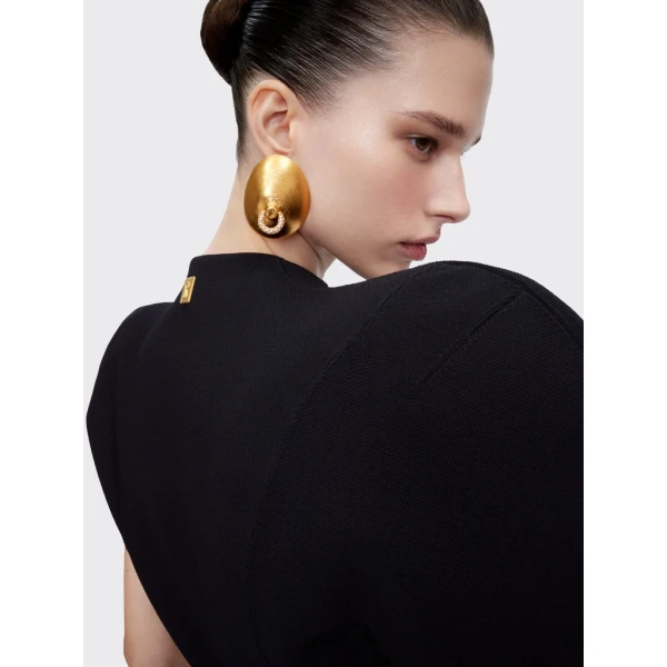 Schiaparelli Broad Shoulder Cardigan Knitwear in Schiaparelli Authentic Luxury Fashion at Coveti