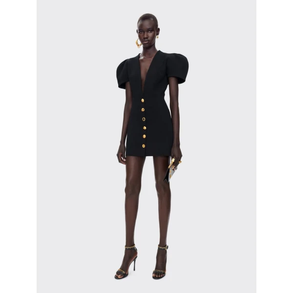 Schiaparelli Broad Shoulders Dress Dresses in Schiaparelli Authentic Luxury Fashion at Coveti