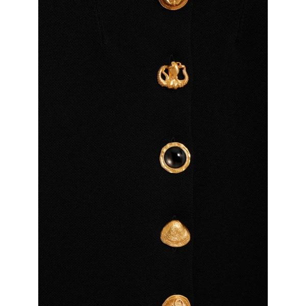 Schiaparelli Broad Shoulders Dress Dresses in Schiaparelli Authentic Luxury Fashion at Coveti
