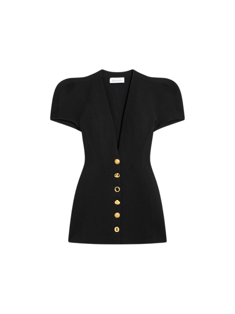Schiaparelli Broad Shoulders Dress