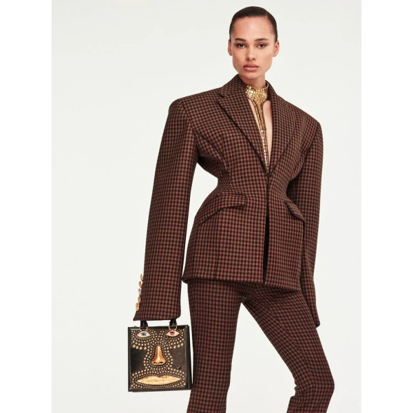 Schiaparelli Broad Shoulders Jacket Jackets in Schiaparelli Authentic Luxury Fashion at Coveti