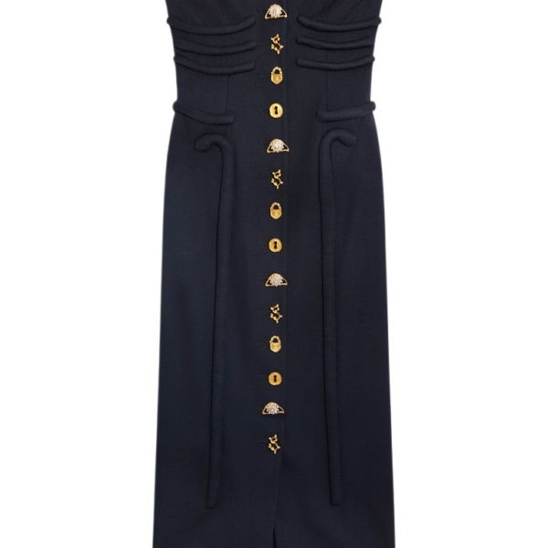 Schiaparelli Bustier Bones Dress Dresses in Schiaparelli Authentic Luxury Fashion at Coveti