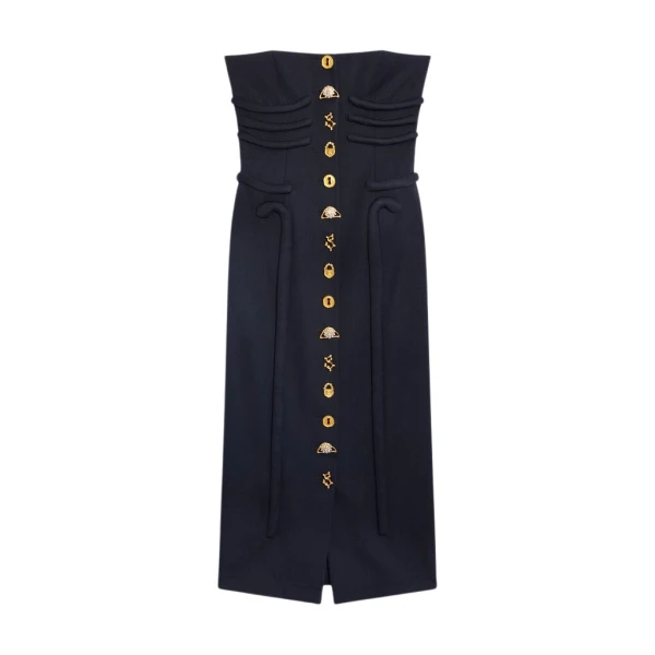Schiaparelli Bustier Bones Dress Dresses in Schiaparelli Authentic Luxury Fashion at Coveti