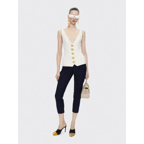 Schiaparelli Chain Bijoux Gilet Jackets in Schiaparelli Authentic Luxury Fashion at Coveti