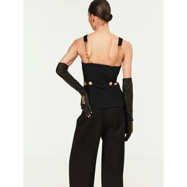 Schiaparelli Chain Bijoux Gilet Jackets in Schiaparelli Authentic Luxury Fashion at Coveti