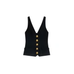 Schiaparelli Chain Bijoux Gilet Tops in Schiaparelli Authentic Luxury Fashion at Coveti