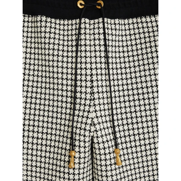Schiaparelli Checkered Sweatpants Pants in Schiaparelli Authentic Luxury Fashion at Coveti