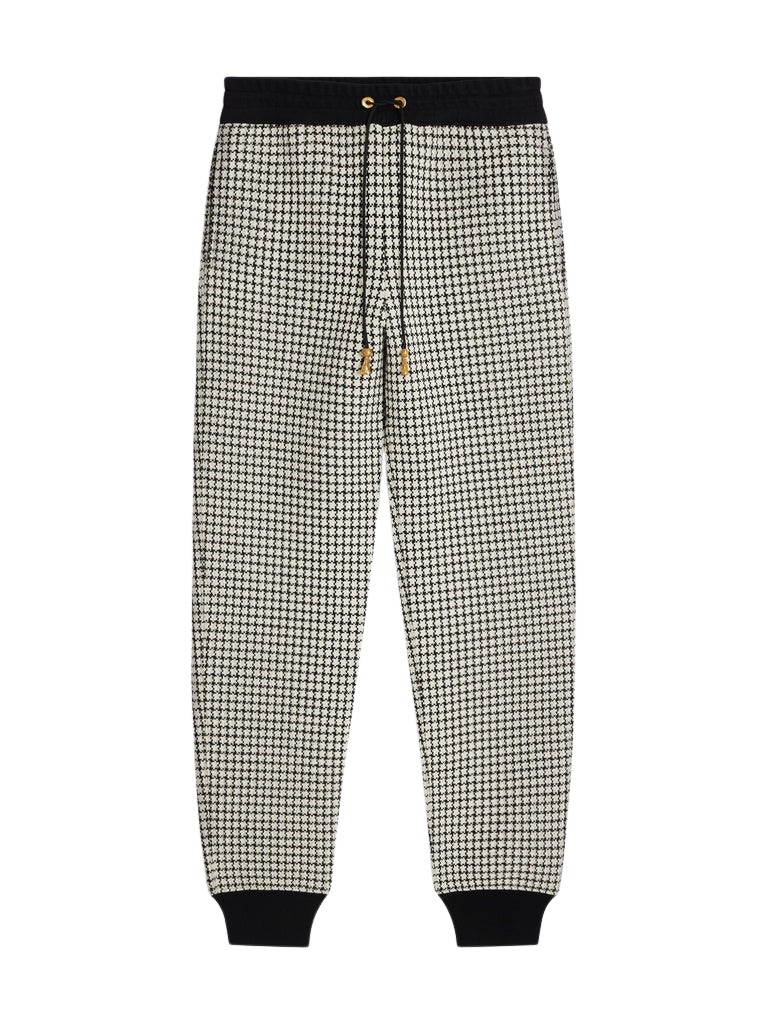 Schiaparelli Checkered Sweatpants Pants in Schiaparelli Authentic Luxury Fashion at Coveti