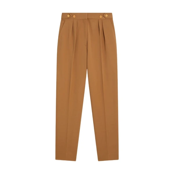 Schiaparelli Cigarette Pleated Pants Pants in Schiaparelli Authentic Luxury Fashion at Coveti
