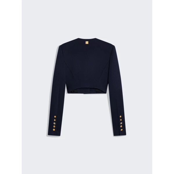 Schiaparelli Collarless Short Jacket Jackets in Schiaparelli Authentic Luxury Fashion at Coveti